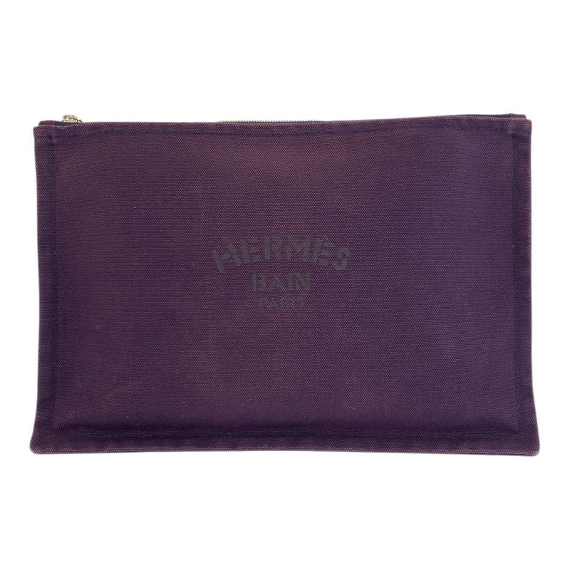 Hermes Cotton Yachting Clutch Bag